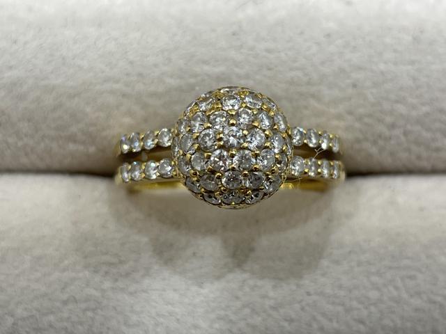 リング K18 5.9g ダイヤ 1.00ct