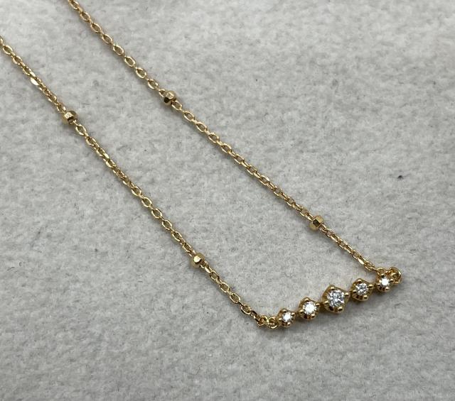 4℃ ブレスレット K18PG 1.1g ダイヤ