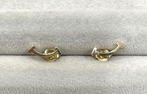 ティファニー Tスマイル ピアス K18YG 1.7g