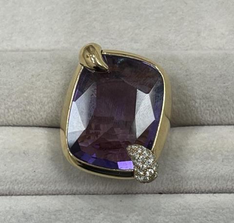 ポメラート リトラット リング 31.8g アメジスト ダイヤ 53号