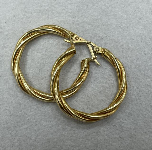 ピアス K18YG 4.9g フープ