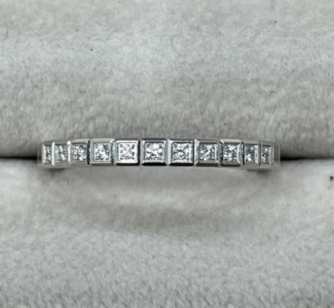 ショパール アイスキューブ リング K18WG 4.0g ダイヤ 60号