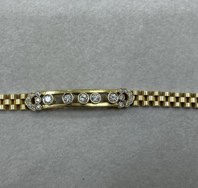 ブレスレット K18YG 18.5g ダイヤ