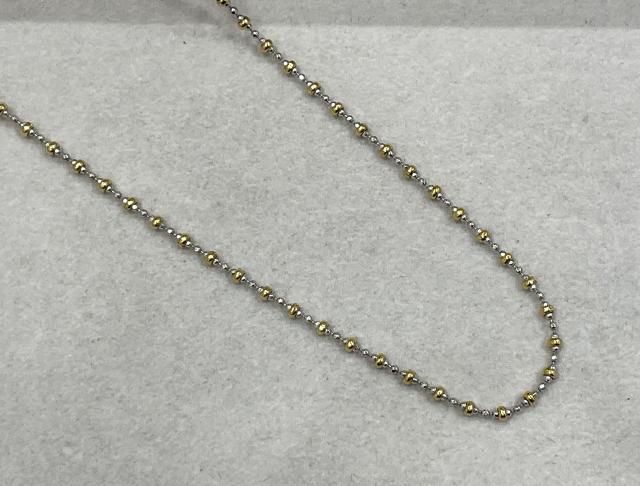 ウノアエレ ネックレス K18YG/WG 8.4g