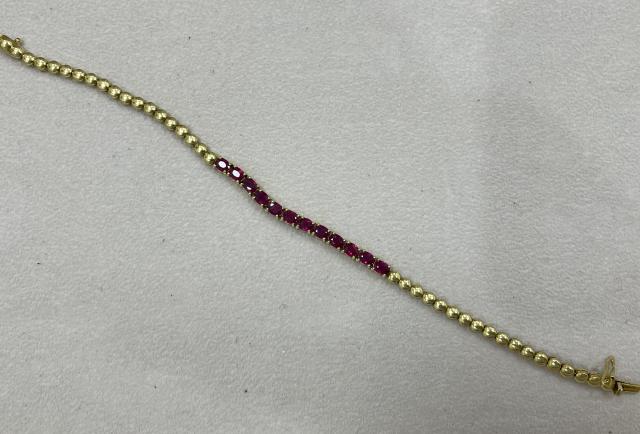 ブレスレット 18K 10.6g ルビー 