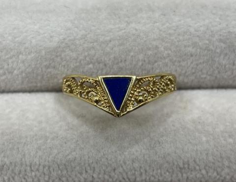 リング K18 1.7g ラピスラズリ