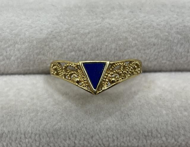 リング K18 1.7g ラピスラズリ