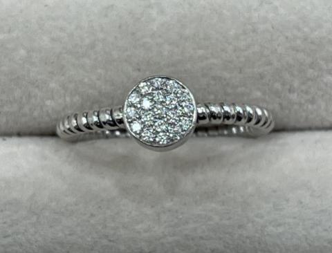 リング K18WG 2.5g ダイヤ