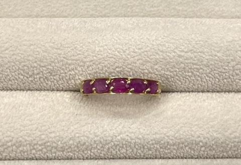 リング K18YG 2.0g ルビー