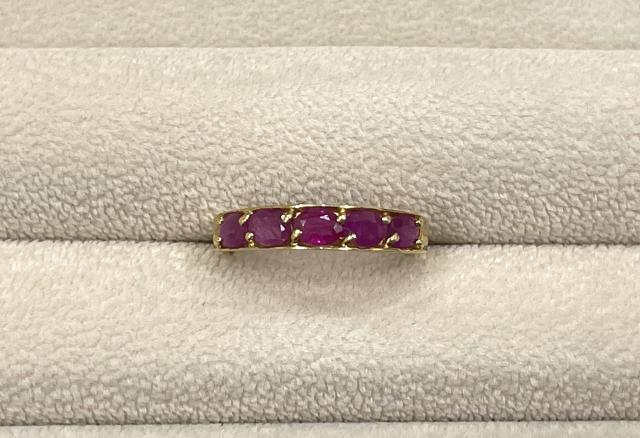 リング K18YG 2.0g ルビー