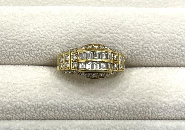 リング K18YG 4.4g ダイヤ 1.00ct