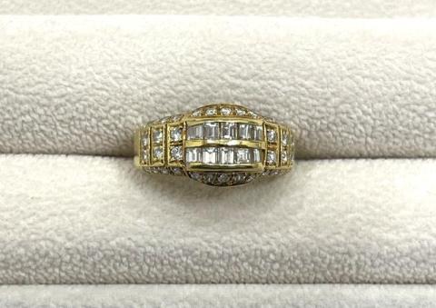 リング K18YG 4.4g ダイヤ 1.00ct