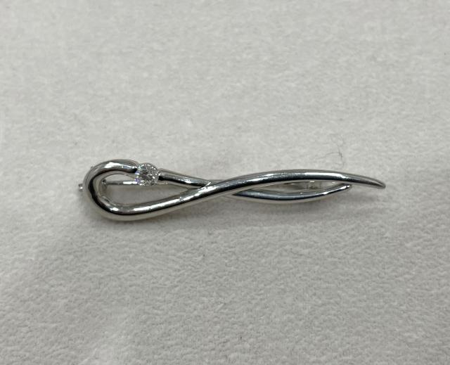 ブローチ Pt900 6.2g ダイヤ 0.23ct