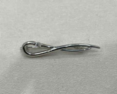 ブローチ Pt900 6.2g ダイヤ 0.23ct