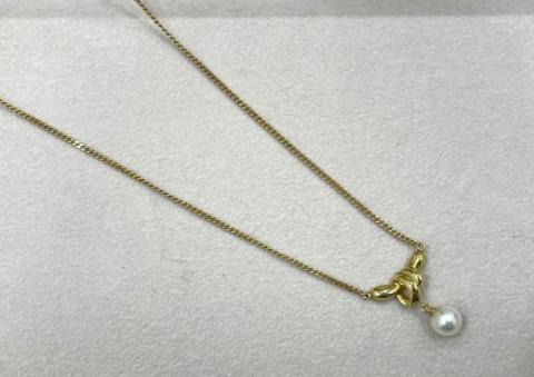ネックレス K18YG 5.0g 真珠