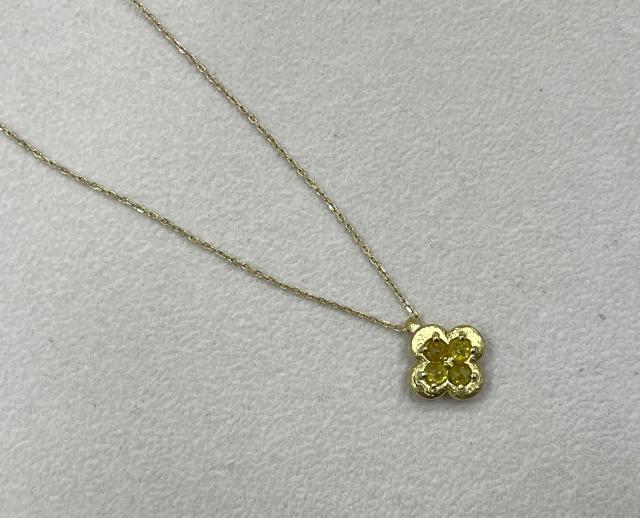  ネックレス K18YG 4.6g ダイヤ 0.680ct