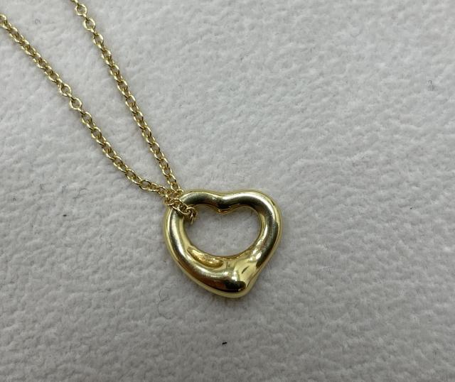 ティファニー オープンハート ネックレス K18YG 3.1g