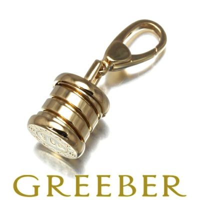 ブルガリ ペンダントトップ ビーゼロワン B-ZERO1 エレメント チャーム K18YG