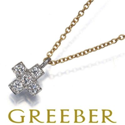 ティファニー ネックレス ダイヤ ダイヤモンド クルーシーフォーム クロス K18YG/Pt950