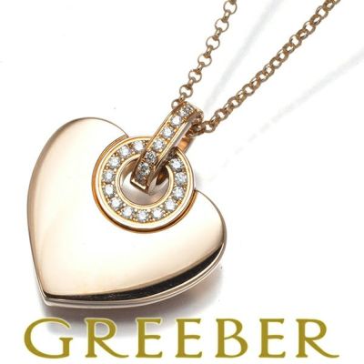 ブルガリ ネックレス ダイヤ ダイヤモンド クオーレ ハート K18PG