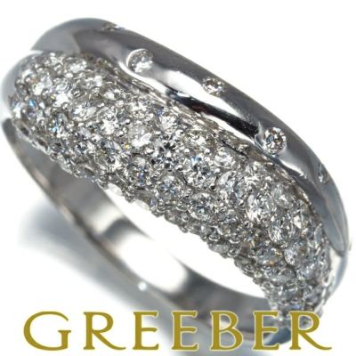 ポンテヴェキオ リング ダイヤ ダイヤモンド 0.81ct パヴェ 12号 K18WG