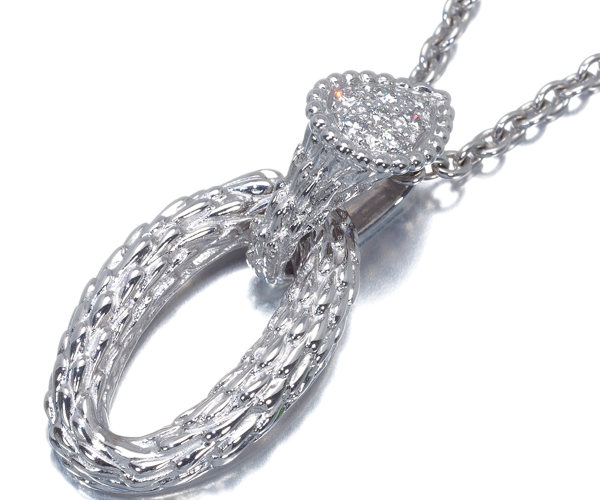 ブシュロン ネックレス ダイヤモンド セルパンボエム K18WG
