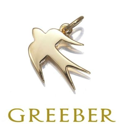 ポメラート ペンダントトップ ドド ツバメ アニマル K18YG