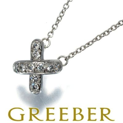 ティファニー ネックレス ダイヤ ダイヤモンド クロスステッチ Pt950