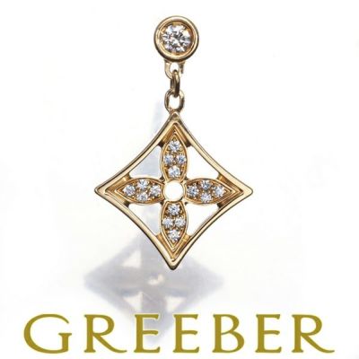 ルイヴィトン ピアス ダイヤ イディールブロッサム 片耳 K18YG