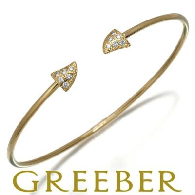 タサキ ブレスレット ダイヤ ダイヤモンド 0.13ct ソーンズ バングル K18YG