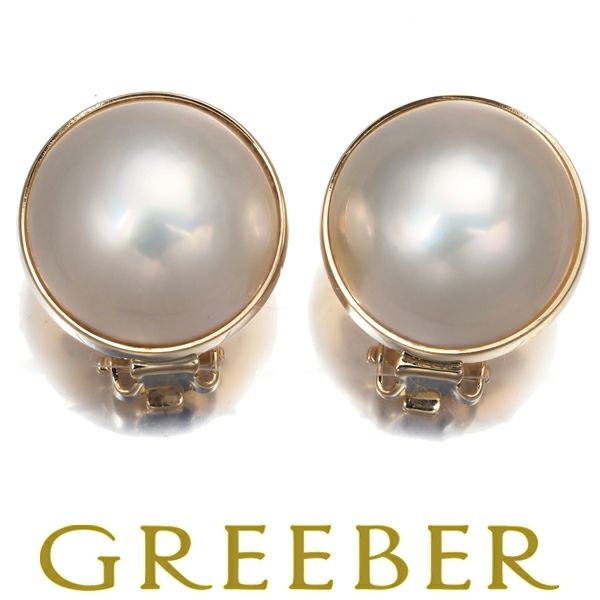 TASAKI タサキ イヤリング パール マベ真珠 15.0mm K14YG