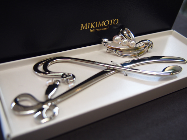 MIKIMOTO 　真珠　 ブローチ　 ブックマーク