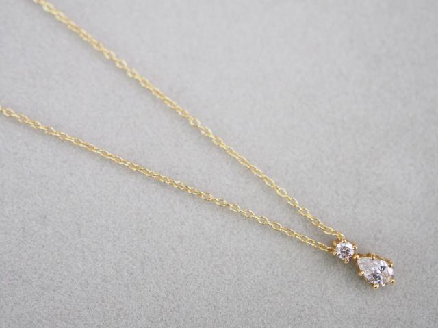 野花 卯月 アーカー 限定品 K18YG 0.14ct ホーリーナイトネックレス